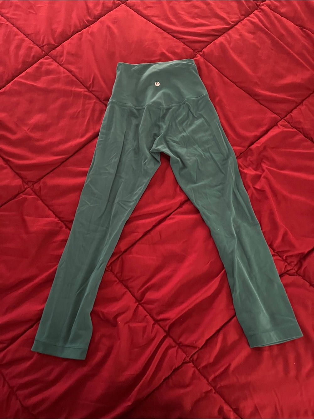 Lululemon Teal High-Rise Capri Leggings, Size 2 - Picture 1 of 1